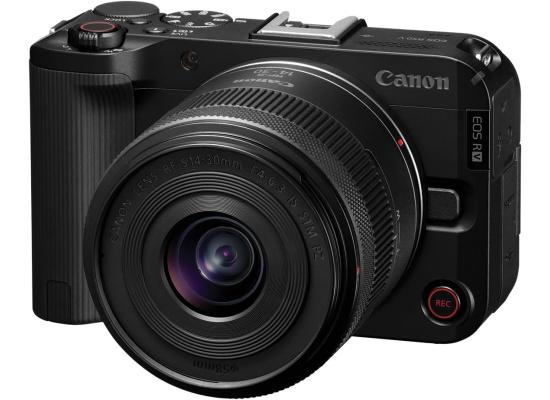 Canon EOS R50V Mirrorless Camera with RF-S14-30mm F4-6.3 is STM PZ Lens, APS-C Sensor, 24.2 Megapixels, Ultra-Wide Zoom, Fast Autofocus, Vlogging and Live Streaming Kit for Content Creators, Black