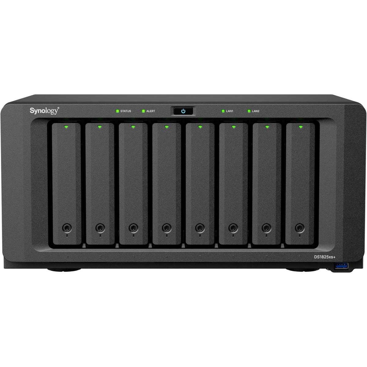 Synology DiskStation DS1825+ 8-Bay Diskless NAS w\/ AMD Ryzen V1500B 4-Core CPU & 8GB DDR4 ECC RAM