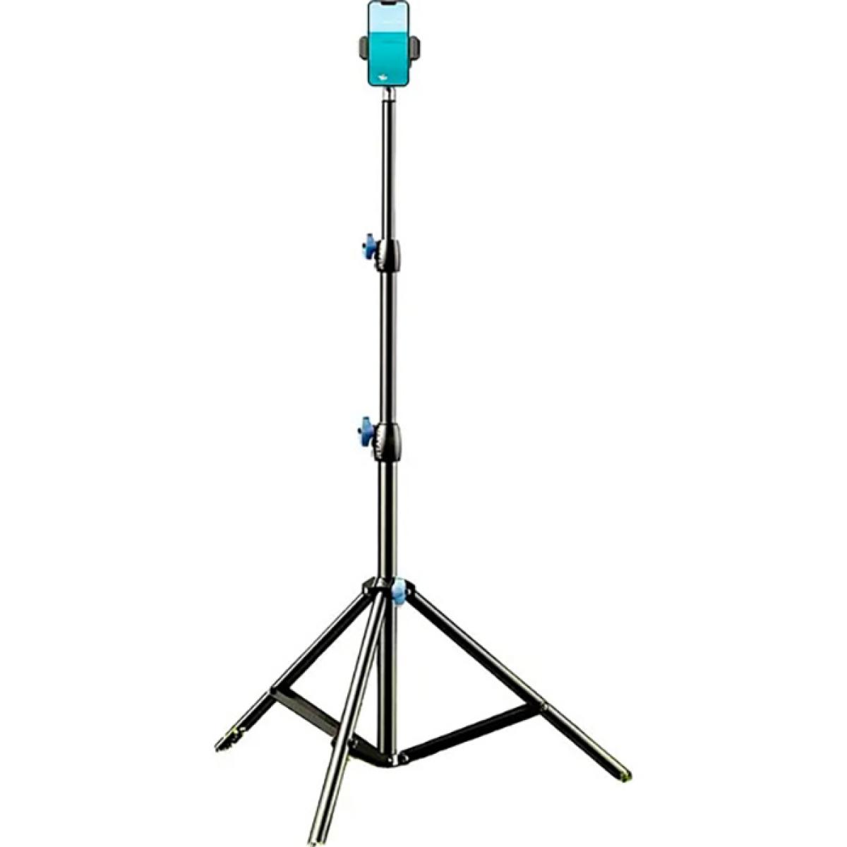 RTAKO ZJ-ZB03 Matte Finish Carbon Steel 2.1 m adjust height Tripod 360° rotation - Black