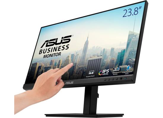 ASUS BE24ECSBT 24" IPS Full HD 1080P 75Hz Multi-Touch Monitor , 10-Point Touch, Eye Care, USB-C with Power Delivery, HDMI, DisplayPort Daisy Chain, Height Adjustable, Speakers , VESA Wall Mountable, Black