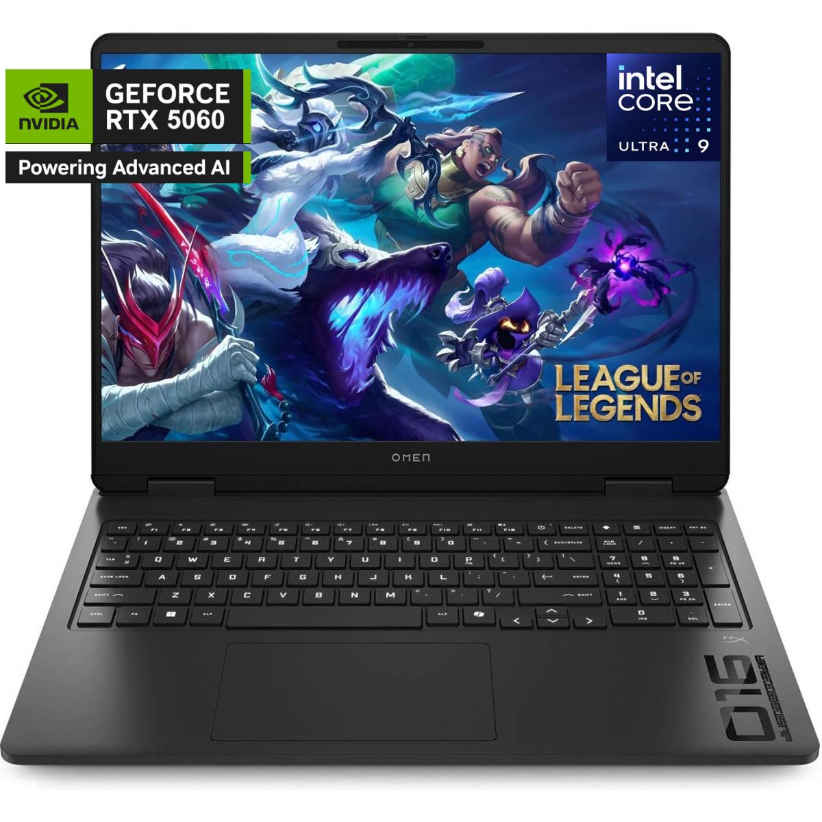 HP NEW OMEN 16 Gaming (2025) 16-an0000ne Intel Core Ultra 9 285H Series 2 16-Cores OMEN AI Boost w\/ Nvidia RTX 5060 8GB DDR7 & IPS 144Hz Display - Shadow Black