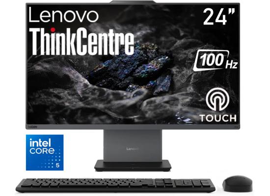 Lenovo ThinkCentre NEO 50a Gen 5 (2025) 24" All-in-One PC Intel® Core 5 210H 8-Cores w/ High-Performance Processor & Touch Screen - Luna Grey