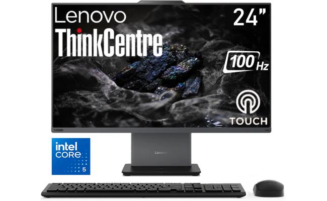Lenovo ThinkCentre NEO 50a Gen 5 (2025) 24" All-in-One PC Intel® Core 5 210H 8-Cores w/ High-Performance Processor & Touch Screen - Luna Grey