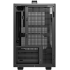 DeepCool CH160 PLUS Micro-ATX Computer Case, Up to 240mm Radiator & 4x Fan Support, ABS + SPCC + Tempered Glass Materials, Black