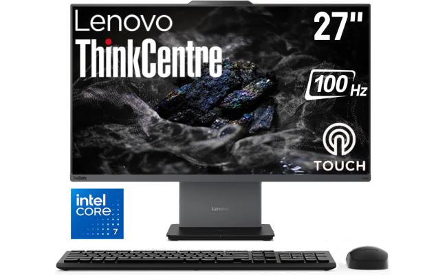 Lenovo ThinkCentre NEO 50a Gen 5 (2025) 27" All-in-One PC Intel® Core 7 240H 10-Cores w/ High-Performance Processor & Touch Screen - Luna Grey