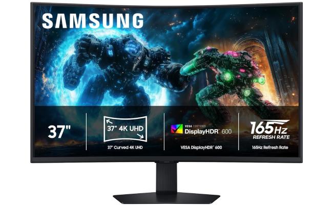 Samsung Odyssey G7 G75F 37" Curved 1000R 4K WUHD Ultra Wide 165Hz 1ms HDR 600 FreeSync Premium Pro w/ HDMI 2.1 & Adjustable Stand