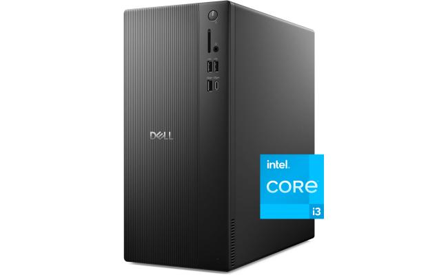 Dell NEW ECT1250 (2025) Tower Desktop 14GEN Intel Core i3 4-Cores w/ Wireless & Bluetooth - Black