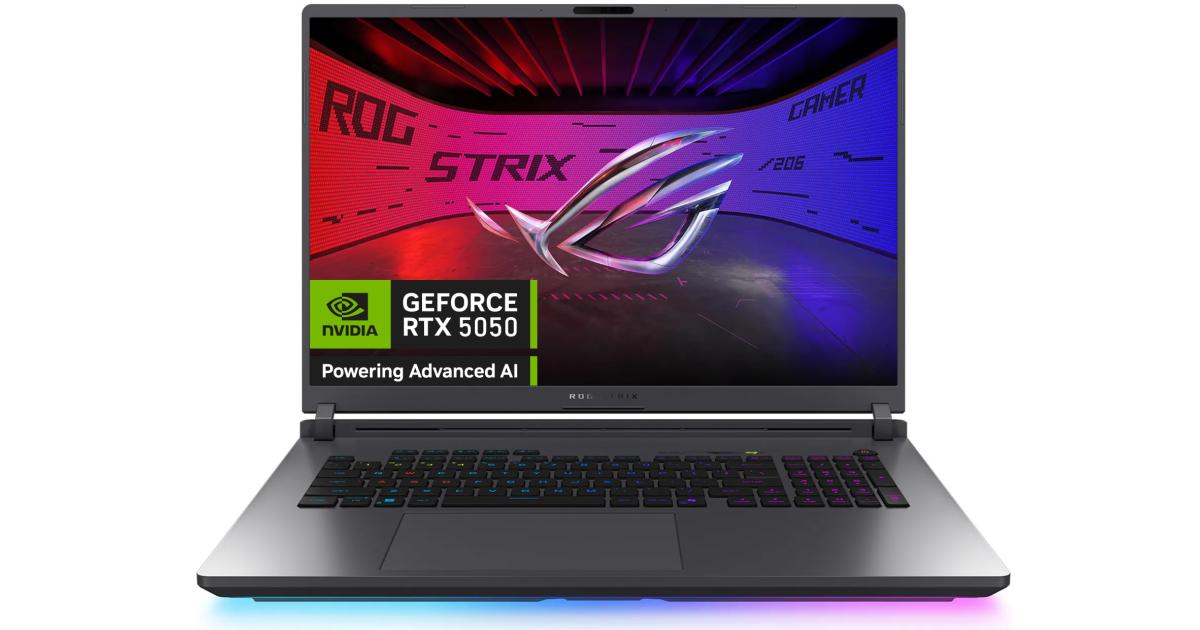 ASUS ROG Strix G18 (2025) G815JHR 14Gen Intel Core i7 14650HX 16-Cores w/ Nvidia RTX 5050 8GB DDR7 & IPS 144 هرتز - رمادي إكليبس