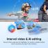 Insta360 GO 3s Camera, Up to 4K Video Resolution, 120Mbps Max Video Bitrate, 128GB Storage, Action Pod, Auto Stabilization, with Apple FindMy, Magnet Pendant, Clip, Midnight , Black