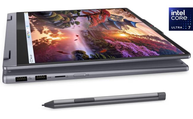 Lenovo IdeaPad 5 2-in-1 (2025) Intel® Ultra 7 Gen II 255U 12-Cores 2-in-1 Touch Display MIL-SPEC Durability w/ Lenovo® Digital Pen 2 , Luna Grey