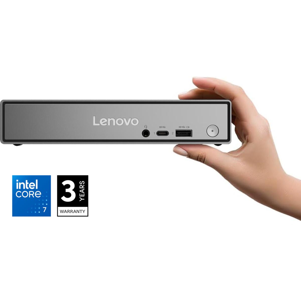 Lenovo ThinkCentre Neo 50q Gen 5 (2025) Tiny PC Intel\u00ae Core 7 240H 10-Cores High-Performance Processor w\/ Wireless & Bluetooth - Gray