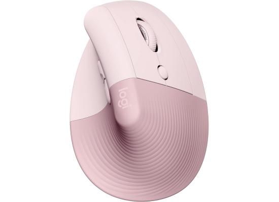 Logitech NEW Lift Vertical Ergonomic Mouse Wireless, Bluetooth Quiet clicks 4 buttons For Windows/macOS/iPadOS, Laptop, PC , Rose product thumbnail 2