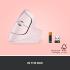 Logitech NEW Lift Vertical Ergonomic Mouse Wireless, Bluetooth Quiet clicks 4 buttons For Windows/macOS/iPadOS, Laptop, PC , Rose