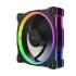 ASUS Prime MR120 aRGB Fan, 1600 RPM Fan Speed, 58 CFM Fan Airflow, Standard Blade, Dual-Sided Lighting, Sleeve Bearing, Single Pack, Black