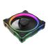 ASUS Prime MR120 aRGB Fan, 1600 RPM Fan Speed, 58 CFM Fan Airflow, Standard Blade, Dual-Sided Lighting, Sleeve Bearing, Single Pack, Black