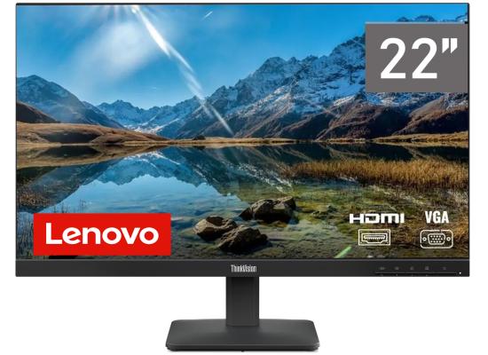 Lenovo ThinkVision S22-4e IPS 22" Full HD 99% sRGB 100Hz Eyesafe & Low Blue Light w/ VGA & HDMI Interface - Black