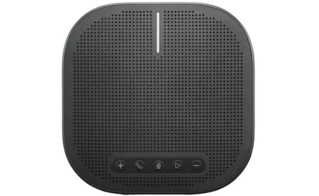 Lenovo Wireless VoIP Speakerphone Bluetooth & USB C Input Omnidirectional 360-Degree 4 MICs Support 10 People 6500mah Power Bank , Black