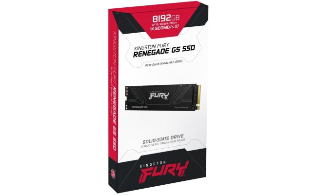 Kingston FURY Renegade G5 8TB PCIe 5.0 NVMe M.2 SSD up to 14,700MB/s