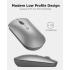 Lenovo 600 Bluetooth Silent Mouse, Blue Optical Sensor, Adjustable DPI, 4 Button, Microsoft Swift Pair, Windows, Chrome, Gray