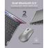 Lenovo 600 Bluetooth Silent Mouse, Blue Optical Sensor, Adjustable DPI, 4 Button, Microsoft Swift Pair, Windows, Chrome, Gray