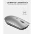 Lenovo 600 Bluetooth Silent Mouse, Blue Optical Sensor, Adjustable DPI, 4 Button, Microsoft Swift Pair, Windows, Chrome, Gray