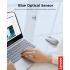 Lenovo 600 Bluetooth Silent Mouse, Blue Optical Sensor, Adjustable DPI, 4 Button, Microsoft Swift Pair, Windows, Chrome, Gray