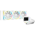 DeepCool LM360 ARGB Liquid Cooler 360mm 2.4" IPS Display Full Customized Supports MP4 Gen 6 Water Pump 3400RPM Anti-Leak For AMD & Intel - White