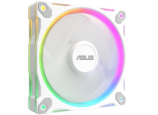 ASUS Prime MR120 aRGB Fan, 1600 RPM Fan Speed, 58 CFM Fan Airflow, Standard Blade, Dual-Sided Lighting, Sleeve Bearing, Single Pack, White