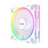 ASUS Prime MR120 aRGB Fan, 1600 RPM Fan Speed, 58 CFM Fan Airflow, Standard Blade, Dual-Sided Lighting, Sleeve Bearing, Single Pack, White