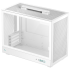 DeepCool CH160 PLUS Micro-ATX Computer Case, Up to 240mm Radiator & 4x Fan Support, ABS + SPCC + Tempered Glass Materials, White