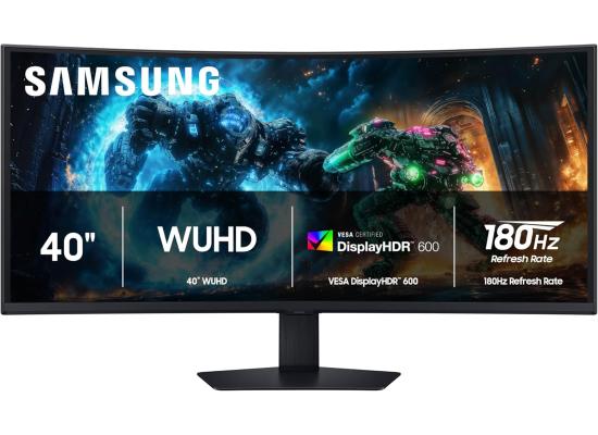 Samsung Odyssey G7 G75F 40" Curved 1000R 4K WUHD Ultra Wide 180Hz 1ms HDR 600 FreeSync Premium Pro w/ HDMI 2.1 & Adjustable Stand