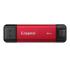 Kingston 2TB Dual USB-A & C Portable SSD Durable Metal Casing Up to 1050MB/s USB 3.2 Gen 2 support Windows, macOS, Linux , Chrome , Android™, iOS/iPadOS