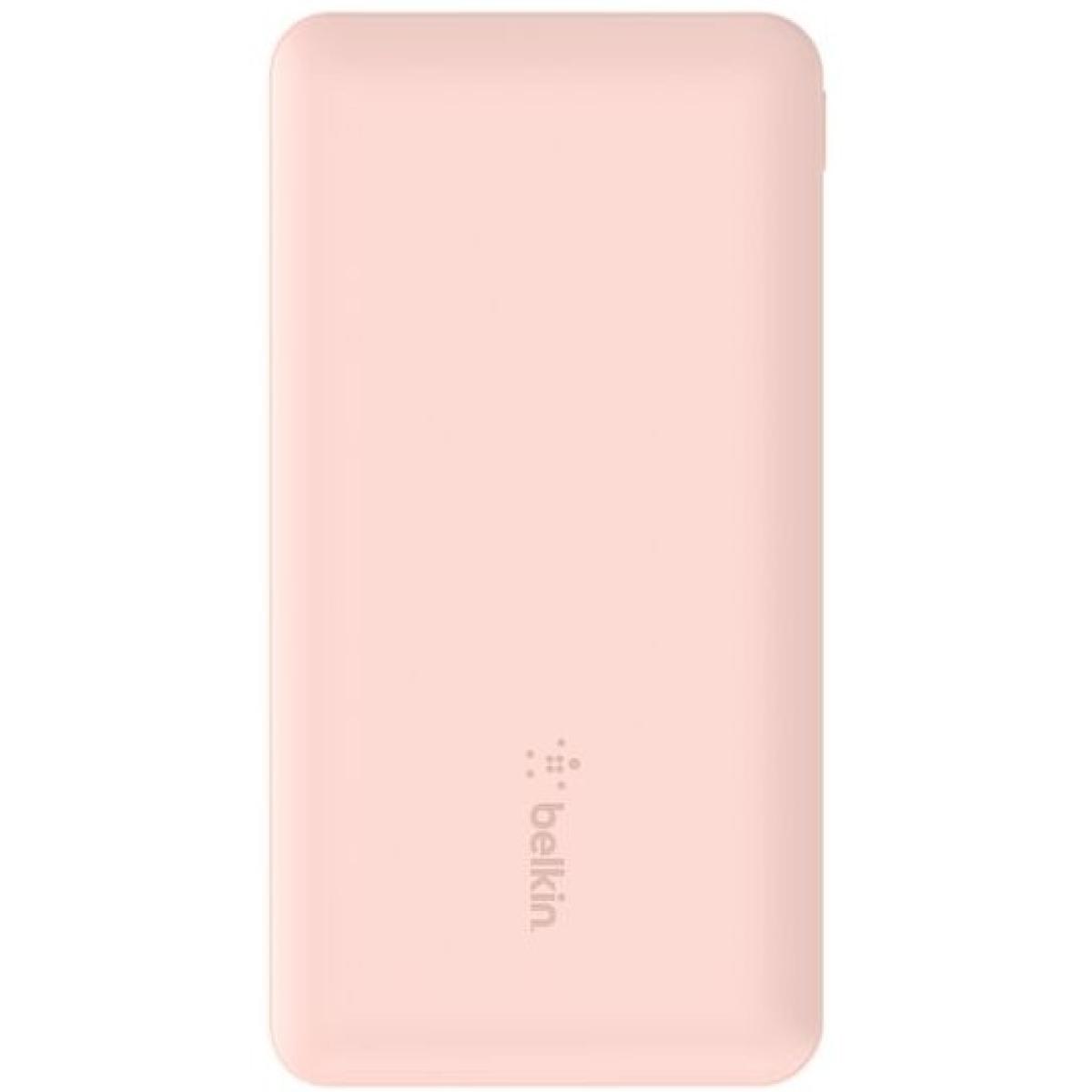 Belkin BoostCharge, USB C Power Bank 10000 mAh w/ 2xUSB-A Ports, 15W, iPhone 17, Air, Pro, Samsung Galaxy S25, iPad, Nintendo Switch 2, Google Pixel 10, etc. - Pink