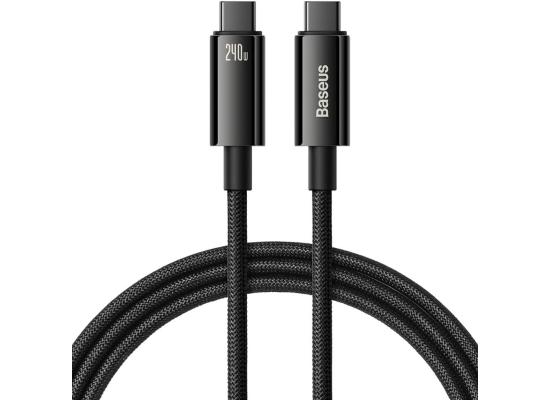Baseus Tungsten Gold Fast Charging Data Cable Type-C to Type-C 240W 3m - Black product thumbnail 2
