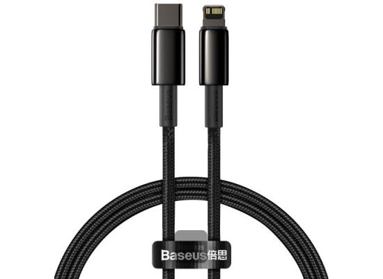 Baseus Tungsten Gold Fast Charging Data Cable Type-C to Lightning PD 20W (1m) - Black product thumbnail 2