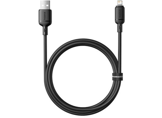 Baseus Silky Series Fast Charging Cable USB to Lightning 2.4A 1m - Black product thumbnail 2