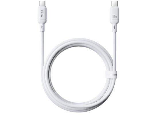 Baseus Silky Series Fast Charging Cable Type-C to Type-C 100W 1M - White product thumbnail 2