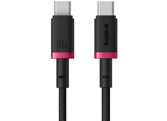 Baseus Dura Series Fast Charging Cable Type-C to Type-C 100W 1M - RedBlack product thumbnail 2