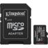 Kingston SDCS3/512GB Canvas Select Plus 512 GB microSDXC Card Up to 150MB/s A1 Class 10 UHS-I with Adapter