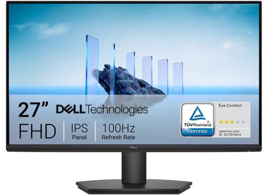 Dell Pro E2725HM 27" IPS Full HD 100Hz Eye Comfort Technology, Anti-glare, Arsenic-free Glass w/ HDMI & VGA & Display Ports , Black