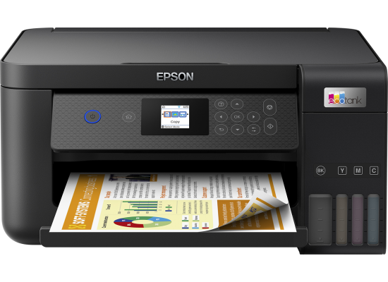 Epson EcoTank L4260 Wi-Fi Duplex AIO Ink Tank Printer, Borderles Printing Up to A4 Size, Auto Duplex, 5760x1440 dpi Resolution, 10.5ipm/5.0ipm Print Speed, Spill-Free Ink Refilling, Black
