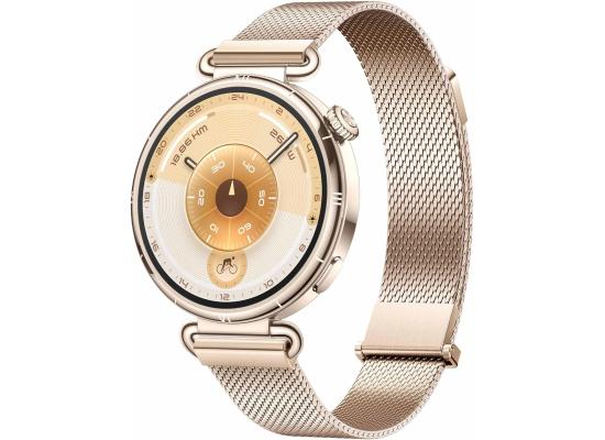 HUAWEI WATCH GT 6 GPS 41mm Smart Watch, AMOLED Touchscreen, up to 14 days battery life, Cycling, 100+ Sports Mode, iOS & Android Compatible, All-day Health Monitoring, Emotional Wellbeing, Gold