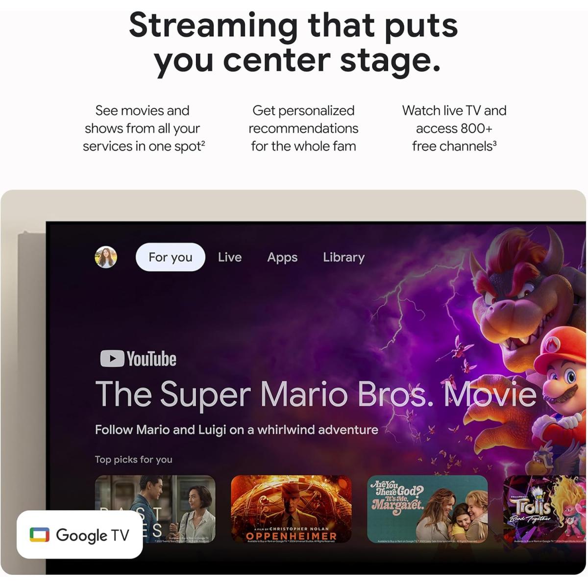 Google TV Streamer 4K - Fast Streaming Entertainment on Your TV with ...