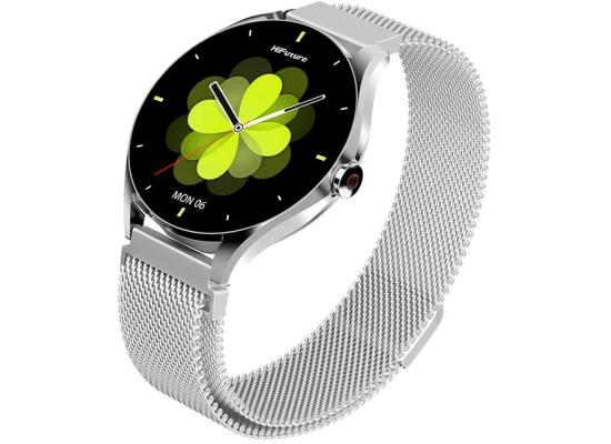HiFuture Aura 2 Woman Bluetooth 5.3 Smart Watch, 1.32" Amoled display, IP68 Waterproof, 270mAh battery, provides up to 7 days, over 100 sports modes, Heart rate & Sleep Monitoring - Silver product thumbnail 2