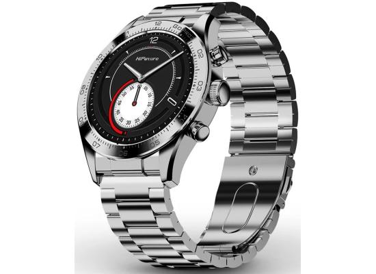 HiFuture Go Pro 2 Smart Watch, Stainless Steel, 1.32"-inch AMOLED Display, Powered by Dual Core Processor & Syntra AI, IP68 Waterproof, 24/7 True heart rate & Blood Oxygen Sensor (the Sixth Generation), up to 10 days daily use - Silver product thumbnail 2