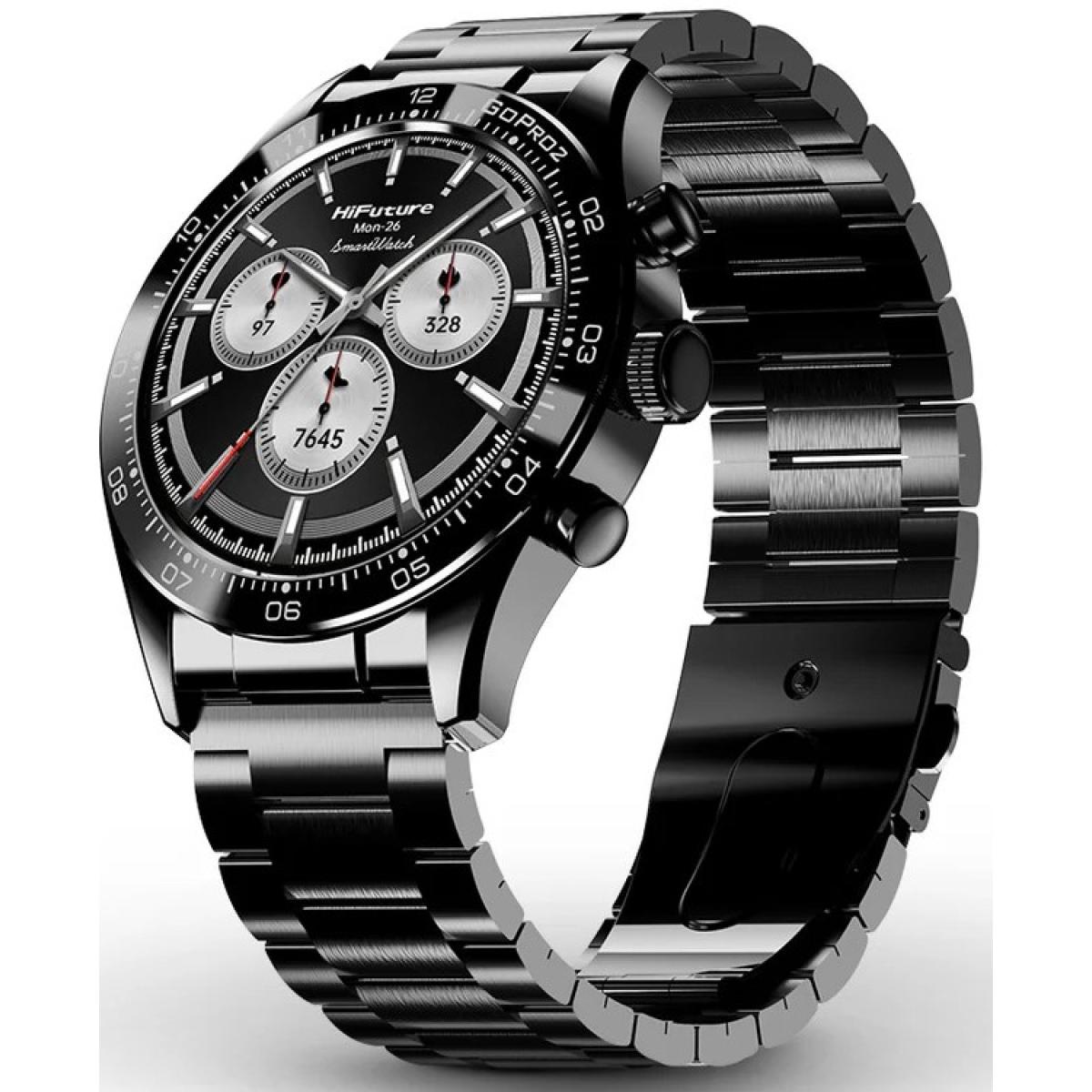 HiFuture Go Pro 2 Smart Watch, Stainless Steel, 1.32
