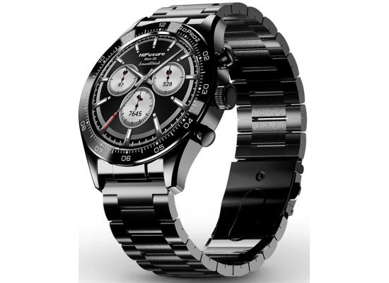 HiFuture Go Pro 2 Smart Watch, Stainless Steel, 1.32"-inch AMOLED Display, Powered by Dual Core Processor & Syntra AI, IP68 Waterproof, 24/7 True heart rate & Blood Oxygen Sensor (the Sixth Generation), up to 10 days daily use - Black product thumbnail 2