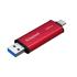 Kingston 512GB Dual USB-A & C Portable SSD Durable Metal Casing Up to 1050MB/s USB 3.2 Gen 2 support Windows, macOS, Linux , Chrome , Android™, iOS/iPadOS