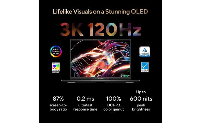 ASUS Vivobook S 15 (2025) D5506WA Super AI. Stunning Style AMD Ryzen AI 9 365 10-Cores w/ AMD Radeon™ 880M & OLED 2.8K 120Hz Display - Neutral Black