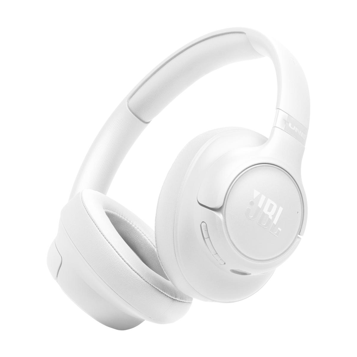 JBL Tune 730 BT Wireless Over-Ear Headphones with JBL Pure Bass Sound, Bluetooth 6.0, Foldable Design, Audio Cable, 76-Hour Battery Life and Google Fast Pair/Microsoft Swift Pair - White